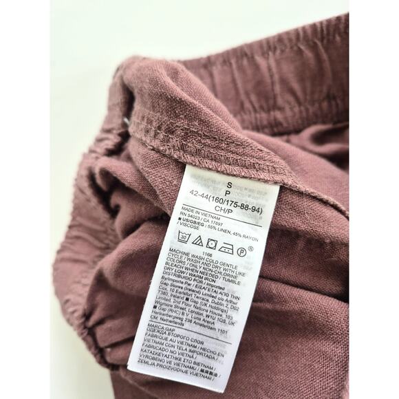 Gap Shorts Womens Size Small Linen Blend Peppercorn Pull On Pockets 3 In NWT - Picture 5 of 10